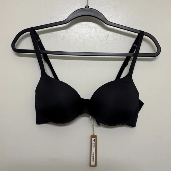 SKIMS Ultimate Push Up Plunge Bra Size 36C Color Onyx - Picture 3 of 4